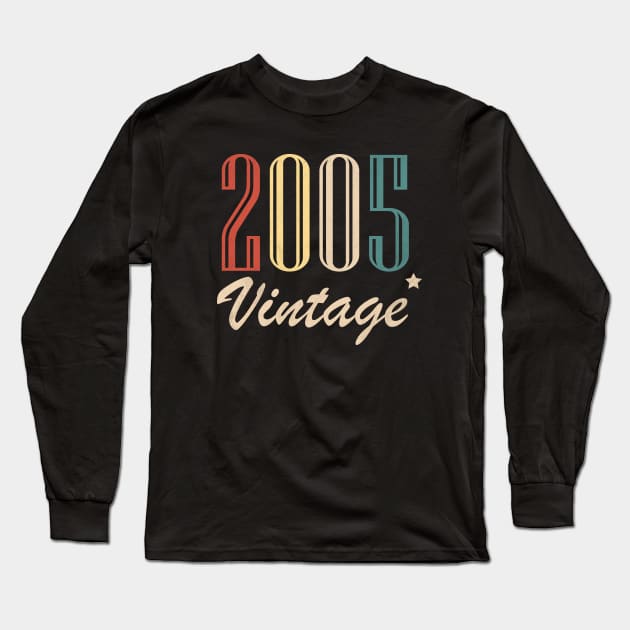 Vintage 2005 Long Sleeve T-Shirt by BizZo